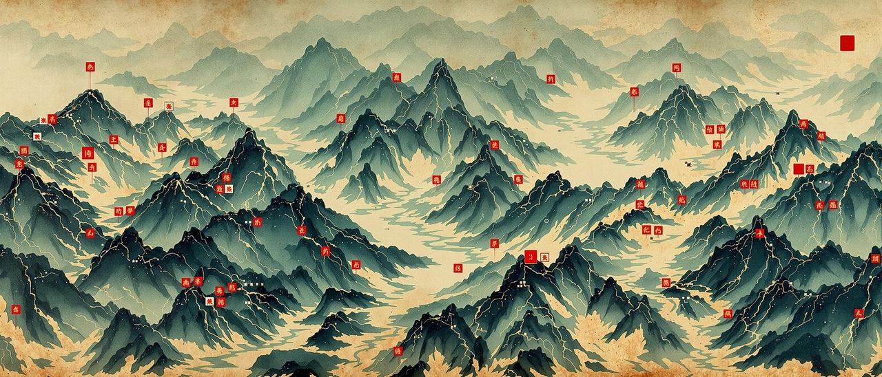 江湖地图 门派分布 电影在线看 江湖地图:标注少林、武当、峨眉、昆仑、崆峒、唐门、青城与日月神教门派位置